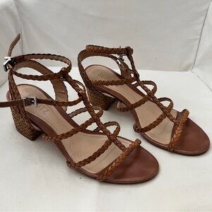SCHUTZ Rosalia Strappy Block-Heel Sandals